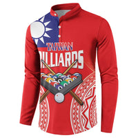 Personalised Taiwan Billiards Button Sweatshirt Eight-ball Pool Polynesia Tattoo - Polynesian Pride