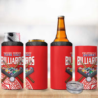 Personalised Taiwan Billiards 4 in 1 Can Cooler Tumbler Eight-ball Pool Polynesia Tattoo LT14 - Polynesian Pride
