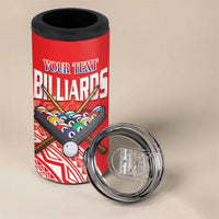 Personalised Taiwan Billiards 4 in 1 Can Cooler Tumbler Eight-ball Pool Polynesia Tattoo LT14 - Polynesian Pride