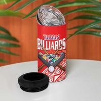 Personalised Taiwan Billiards 4 in 1 Can Cooler Tumbler Eight-ball Pool Polynesia Tattoo LT14 - Polynesian Pride