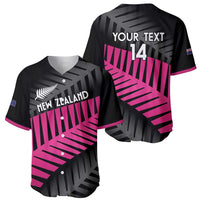 New Zealand Silver Fern Rugby Custom Baseball Jersey 2025 All Black Go Champions - Polynesian Pride