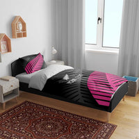 New Zealand Silver Fern Rugby Custom Bedding Set 2025 All Black Go Champions - Polynesian Pride