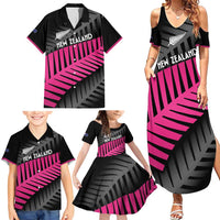 New Zealand Silver Fern Rugby Custom Family Matching Summer Maxi Dress and Hawaiian Shirt 2025 All Black Go Champions LT14 - Polynesian Pride