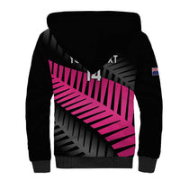 New Zealand Silver Fern Rugby Custom Sherpa Hoodie 2025 All Black Go Champions LT14 - Polynesian Pride