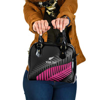 New Zealand Silver Fern Rugby Custom Shoulder Handbag 2025 All Black Go Champions - Polynesian Pride