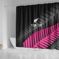 New Zealand Silver Fern Rugby Custom Shower Curtain 2025 All Black Go Champions - Polynesian Pride