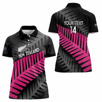 New Zealand Silver Fern Rugby Custom Women Polo Shirt 2025 All Black Go Champions LT14 - Polynesian Pride