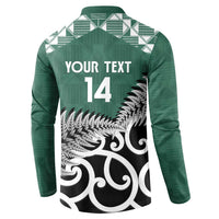 New Zealand South Africa Rugby Custom Button Sweatshirt Springboks Kente All Black Maori Together - Polynesian Pride