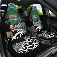 New Zealand South Africa Rugby Car Seat Cover Springboks Kente All Black Maori Together LT14 One Size Green - Polynesian Pride