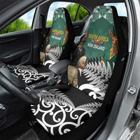 New Zealand South Africa Rugby Car Seat Cover Springboks Kente All Black Maori Together LT14 - Polynesian Pride