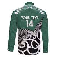 New Zealand South Africa Rugby Custom Family Matching Long Sleeve Bodycon Dress and Hawaiian Shirt Springboks Kente All Black Maori Together LT14 - Polynesian Pride