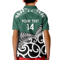 New Zealand South Africa Rugby Custom Kid Polo Shirt Springboks Kente All Black Maori Together LT14 - Polynesian Pride