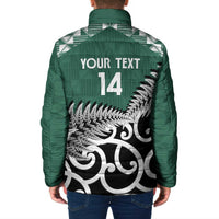 New Zealand South Africa Rugby Custom Padded Jacket Springboks Kente All Black Maori Together - Polynesian Pride