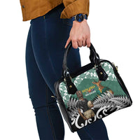 New Zealand South Africa Rugby Shoulder Handbag Springboks Kente All Black Maori Together - Polynesian Pride