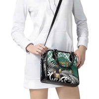 New Zealand South Africa Rugby Shoulder Handbag Springboks Kente All Black Maori Together - Polynesian Pride