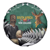 New Zealand South Africa Rugby Spare Tire Cover Springboks Kente All Black Maori Together LT14 - Polynesian Pride