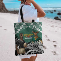 New Zealand South Africa Rugby Tote Bag Springboks Kente All Black Maori Together LT14 - Polynesian Pride