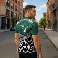 New Zealand South Africa Rugby Custom Zipper Polo Shirt Springboks Kente All Black Maori Together LT14 - Polynesian Pride