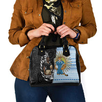 New Zealand Argentina Rugby Shoulder Handbag 2025 Los Pumas All Black Together - Polynesian Pride