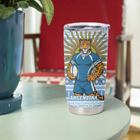 New Zealand Argentina Rugby Tumbler Cup 2025 Los Pumas All Black Together - Polynesian Pride