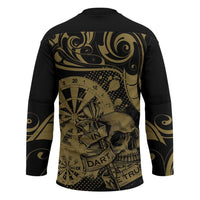 New Zealand Darts Hockey Jersey Skull In Dart We Trust Maori Pattern - Polynesian Pride