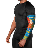 Tuvalu Christmas Arm Sleeves Cute Santa Manuia te Kilisimasi - Polynesian Pride