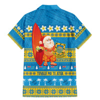 Tuvalu Christmas Family Matching Mermaid Dress and Hawaiian Shirt Cute Santa Manuia te Kilisimasi LT14 - Polynesian Pride