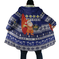 Nauru Christmas Cloak Cute Santa Coat Of Arms Merry Xmas LT14 - Polynesian Pride