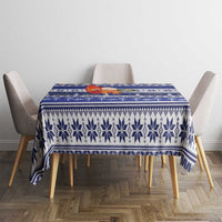 Nauru Christmas Tablecloth Cute Santa Coat Of Arms Merry Xmas - Polynesian Pride