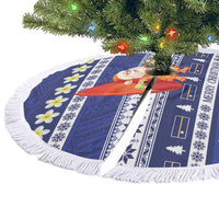 Nauru Christmas Tree Skirt Cute Santa Coat Of Arms Merry Xmas LT14 - Polynesian Pride