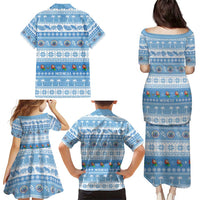 FSM Christmas Family Matching Puletasi and Hawaiian Shirt Merry Xmas Federated States of Micronesia LT14 - Polynesian Pride