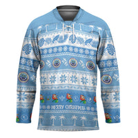 FSM Christmas Hockey Jersey Merry Xmas Federated States of Micronesia - Polynesian Pride