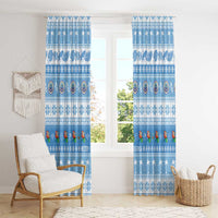 FSM Christmas Window Curtain Merry Xmas Federated States of Micronesia LT14 - Polynesian Pride