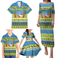 Palau Christmas Family Matching Puletasi and Hawaiian Shirt Chilling Santa Ungil Kurismas LT14 - Polynesian Pride