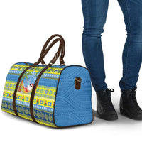 Palau Christmas Travel Bag Chilling Santa Ungil Kurismas - Polynesian Pride