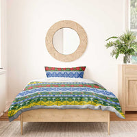 Solomon Islands Christmas Bedding Set The Solomons Melanesian Meri Krismas - Polynesian Pride