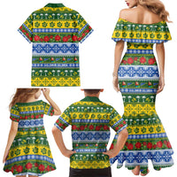 Solomon Islands Christmas Family Matching Mermaid Dress and Hawaiian Shirt The Solomons Melanesian Meri Krismas LT14 - Polynesian Pride