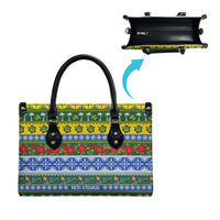 Solomon Islands Christmas Leather Bag The Solomons Melanesian Meri Krismas - Polynesian Pride