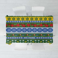 Solomon Islands Christmas Tablecloth The Solomons Melanesian Meri Krismas - Polynesian Pride