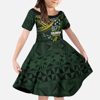 Solomon Islands Family Matching Off Shoulder Maxi Dress and Hawaiian Shirt 677 Proud Crocodile Melanesian Pattern - Polynesian Pride