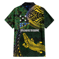 Solomon Islands Hawaiian Shirt 677 Proud Crocodile Melanesian Pattern - Polynesian Pride