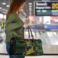 Solomon Islands Travel Bag 677 Proud Crocodile Melanesian Pattern - Polynesian Pride