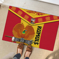 Papua New Guinea Rugby Rubber Doormat 2023 Go Kumuls Pacific Dynamic Style LT14 - Polynesian Pride