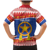 Personalized The Philippines Christmas Family Matching Mermaid Dress and Hawaiian Shirt Pilipinas Parol - Maligayang Pasko! LT14 - Polynesian Pride