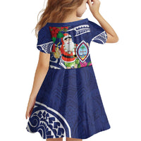 Guam Christmas Family Matching Tank Maxi Dress and Hawaiian Shirt Poinsettia With Bougainvillea - Felis Pasgua! LT14 - Polynesian Pride