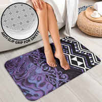 Purple Aotearoa Bathroom Set Taniko Motifs With Paua Shell Kowhaiwhai LT14 - Polynesian Pride