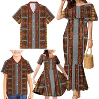 Malo e Lelei Tonga Family Matching Mermaid Dress and Hawaiian Shirt Tongan Ngatu Tapa Cloth LT14 - Polynesian Pride