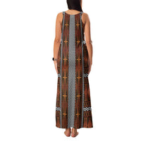 Malo e Lelei Tonga Family Matching Tank Maxi Dress and Hawaiian Shirt Tongan Ngatu Tapa Cloth LT14 - Polynesian Pride