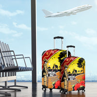 New Zealand And Australia ANZAC Day Luggage Cover Aboriginal Maori Starring Night Style