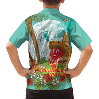 Hawaii Cinco de Mayo Family Matching Tank Maxi Dress and Hawaiian Shirt Chili Pepper Hula Girl Tropical Vibes LT14 - Polynesian Pride